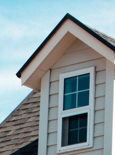 Residential home with a newly installed roof