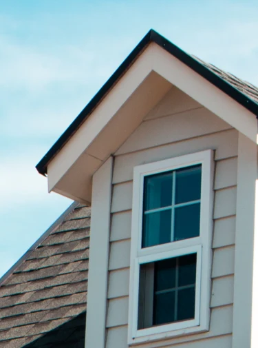 Residential home with a newly installed roof